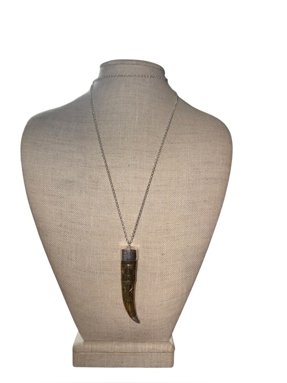 Silpada Adventure Seeker Horn Pendant Necklace Sterling Silver CC